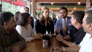 Mikie Sherrill and Mayor Sam Joshi Meet Small Business Owners in Edison