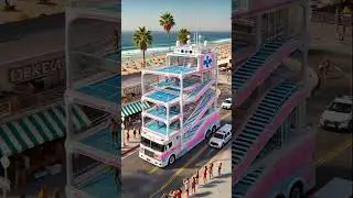 The Future of Fitness on Wheels | Mobile Beach Gym Concept 🚚💪