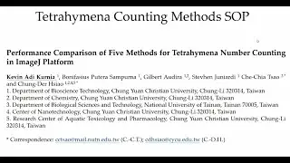 Performance Comparison of Five Methods for Tetrahymena Number Counting in ImageJ Platform