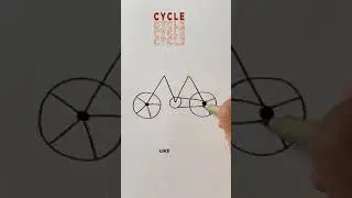 Cycle Drawing | Simple Drawing for kids | How to Draw a Cycle for Kids