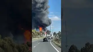 FIRE! Melbourne today 😱#melbourne #fire #australia #wow #shorts