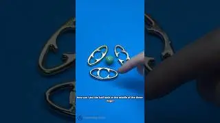 How to put the ball in the middle of the three rings? #puzzle #iq #iqtest