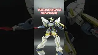 hgac sandrock gundam fully airbrushed and weathered. #gundam #gunpla #gundamwing #sandrock