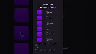 CSS cursors 