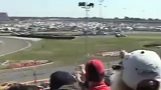 President George W Bush goes to the Daytona 500 in Air Force One