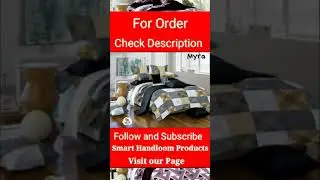 Soft Cotton Double Bed sheet with pillow covers #Shorts #bedsheet #smarthandloomproducts #bedsheets