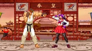 [KOF Mugen] MASTER GOD RYU VS ATHENA