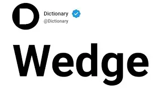 Wedge Meaning In English