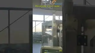 #Fully automatic #milk powder tinplate can seaming machine with open door auto stop function #shorts
