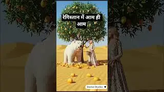 White Bhalu grow an Mango 🥭 Plant in the Desert 🏜️🏝️#cute #aam #bhalu @kidstvsongs @MJHC98