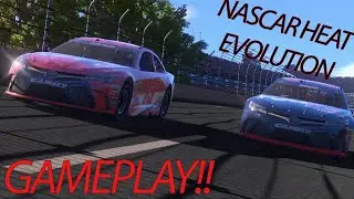 GAMEPLAY!!! (Finally)  - NASCAR HEAT EVOLUTION NEWS