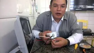Como instalar um refletor de led 50w 127v com sensor de presen&ccedil;a