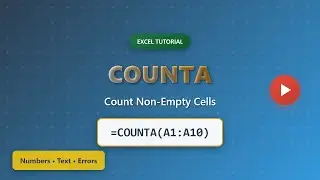 Excel COUNTA Function: Count Non-Empty Cells Easily!