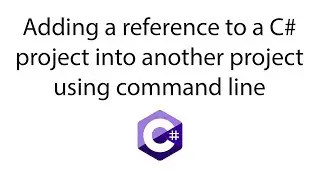 Adding reference to a C# project to another project using command line