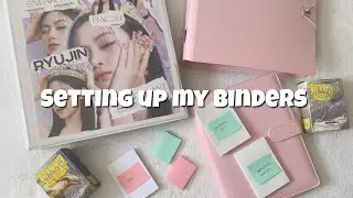 setting up my kpop binders for comebacks!! ITZY & TWICE