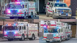 Scottsdale Fire Dept. Battalion 601, Engine 602, Ladder Tender 602 & Ladder 608 Responding