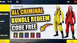 All Criminal Bundle Redeem Code 100% Working Trick||Criminal Bundle Redeem Code By DP Gamers