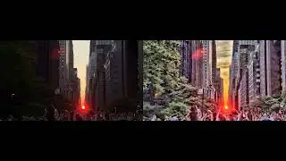 Improves Crowd Management | Sun-Glare Sunset in Downtown Manhattan
