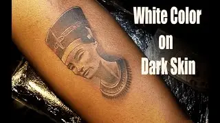 HOW White Color Ink looks on DARK Skin  | TATTOO |