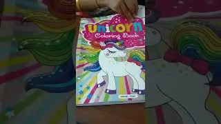 My Unicorn Colouring Book 🦄 📚 #shorts #youtubeshorts #fun #viral #twinklesisters #unicorn
