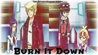 Bakugan Amv: Sid Arkale & Lena Isis vs Dan Kuso & Marucho Marukura - Burn It Down [ Full ]