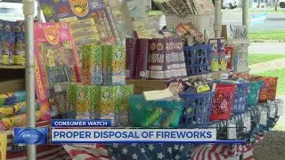 How to properly dispose of fireworks following the 4th