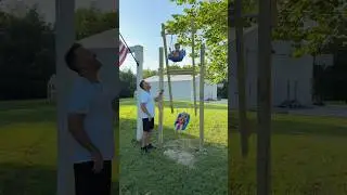 The kids are obsessed! 🎡 Every parent can build it! #triplets #dad #diy #mom #summer