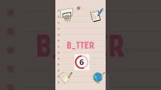 Can You Solve This Missing Letter Word Puzzle? Test Your Vocabulary Skills #shorts #1 255