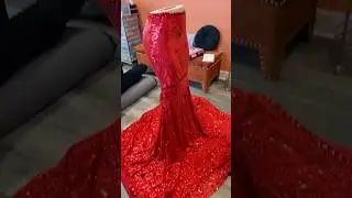Red Prom Dress ❤️🌹 #design  #sewing #fashion #prom2023