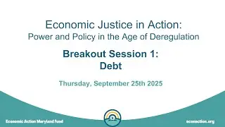 Policy Forum 2025: Breakout Session 1, Debt