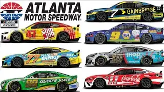 NASCAR CUP SERIES PAINT SCHEME PREVIEW FOR THE 2023 QUAKER STATE 400 AT ATLANTA