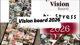 VLOG 01|My attempt on the vision board|2026|vision board එක හදමු