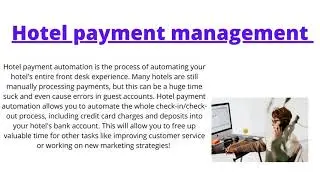 Hotel payment automation