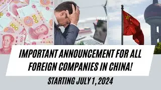 IMPORTANT! New China Company Law for foreign companies in China!