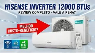 Ar Condicionado Hisense Inverter 12.000 BTUs Wi-Fi Quente e Frio VALE A PENA ? Review Completo!