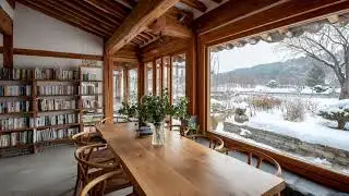 [중간광고없음] 📖❄️ 마음이 차분해지는 시골 한옥 피아노 | Calm Hanok Piano