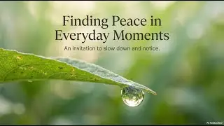 Find Peace in Everyday Moment, Podcast, Focus, High Vibes, Manifest, Peaceful, Sleep, Study, Therapy