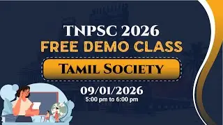 TNPSC 2026 &ndash; Tamil Society Free Demo Class | Don&rsquo;t Miss This Session!