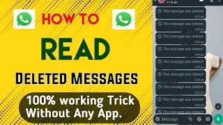 How to see Deleted Messages on WhatsApp l #whatsap @TeluguTechWithRajkumar
