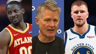 Steve Kerr speaks on Jonathan Kuminga & Buddy Hield trade for Kristaps Porzingis