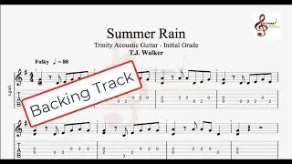 SUMMER RAIN - Trinity Acoustic Guitar Initial Grade - BACKING TRACK