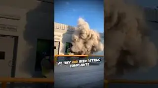 AC dust explosion 😲 #shorts