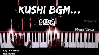 Kushi Bgm Piano Cover | Kushi | Deva| Vijay | Allegro Keyz #deva #vijay #thalapathy #thalapathyvijay