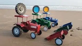 Green colour and Red colour mini tractor video Sivabala Toys