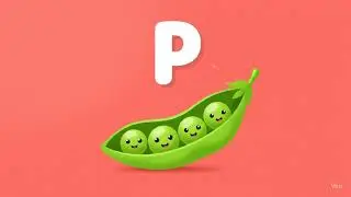 Lets learn the letters of the alphabet. P for Peas!