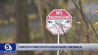 3 arrested in connection with Shedeur Sanders' home break-in