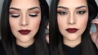 MAQUILLAJE LABIOS ROJO OSCURO| GABBYG MAKEUP
