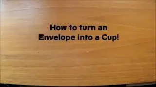 Sign Painter's Tricks of the Trade - Turning an envelope into a Cup