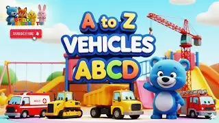 ABCD Vehicles Song for Kids 🚗  A to Z Vehicle Rhymes  Learn Alphabet with Bobo