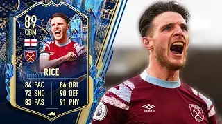 89 TEAM OF THE SEASON RICE PLAYER REVIEW FIFA 23